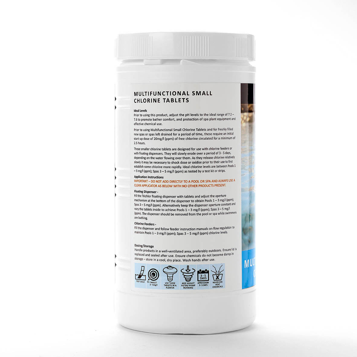 Chlorine Tablets Label