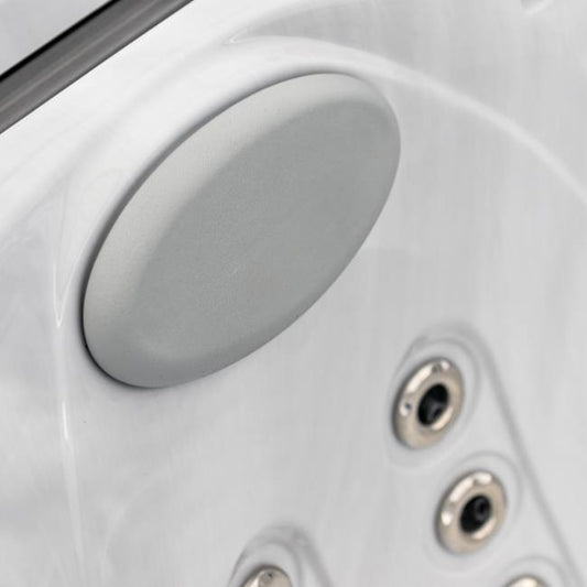 j200 pillow headrest in grey, double pin fitting