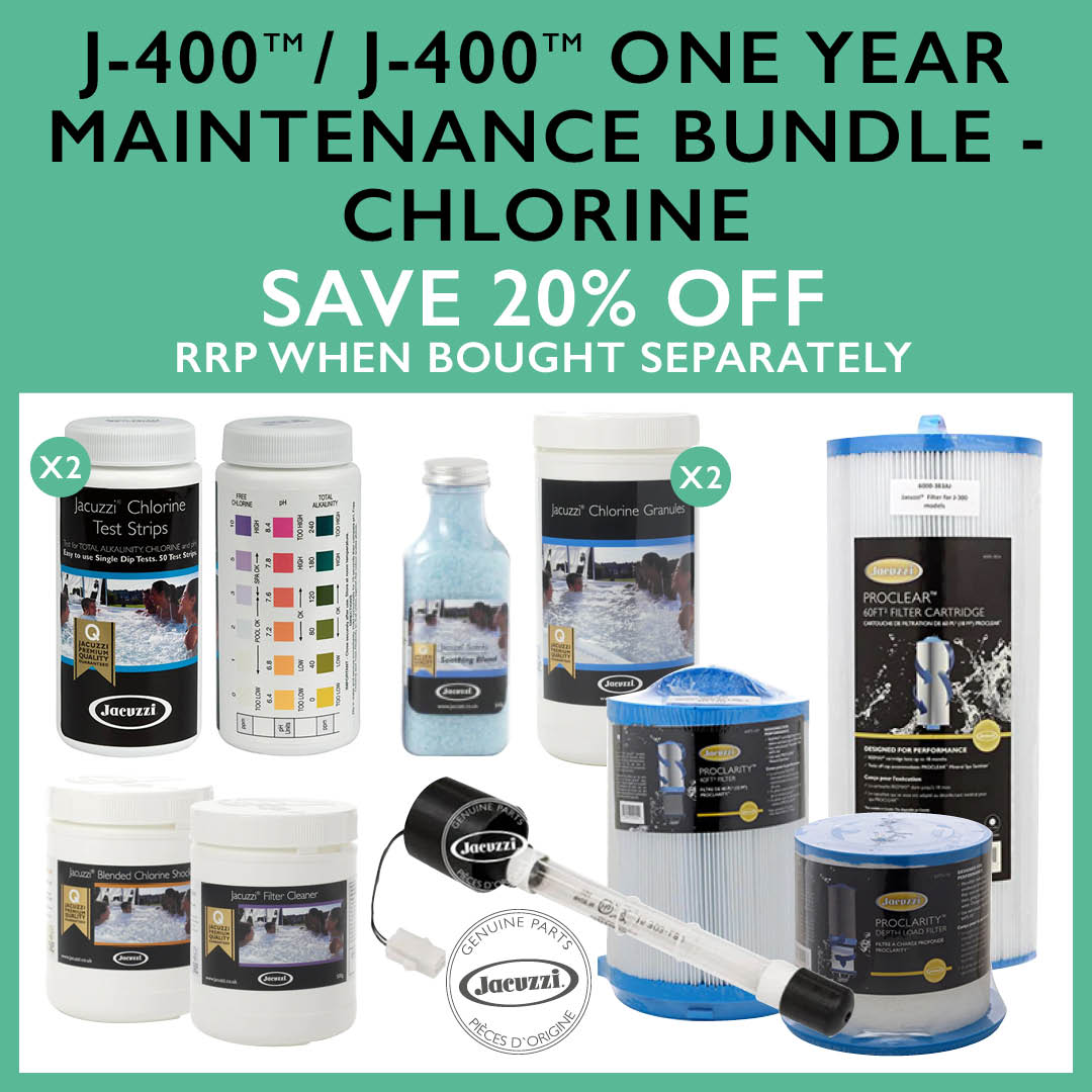 Jacuzzi® J400™ / J500™ 1 Year Maintenance Bundle Kit Chlorine