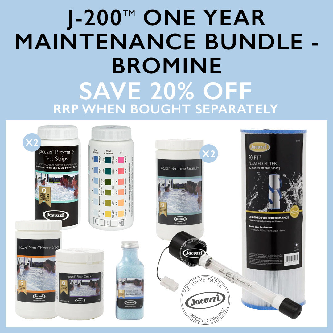 J200 hot tub kit bromine - genuine Jacuzzi replacement filters and hot tub accessories and hot tub chemicals 