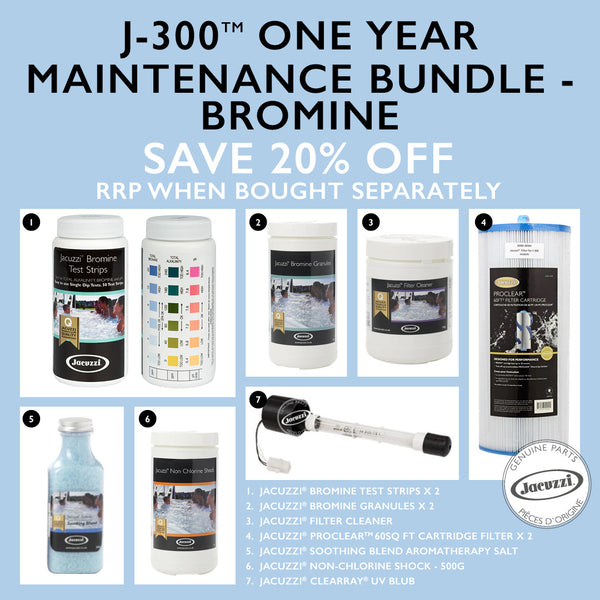 Jacuzzi® J300™ 1 Year Maintenance Bundle Kit Bromine Jacuzzi® UK