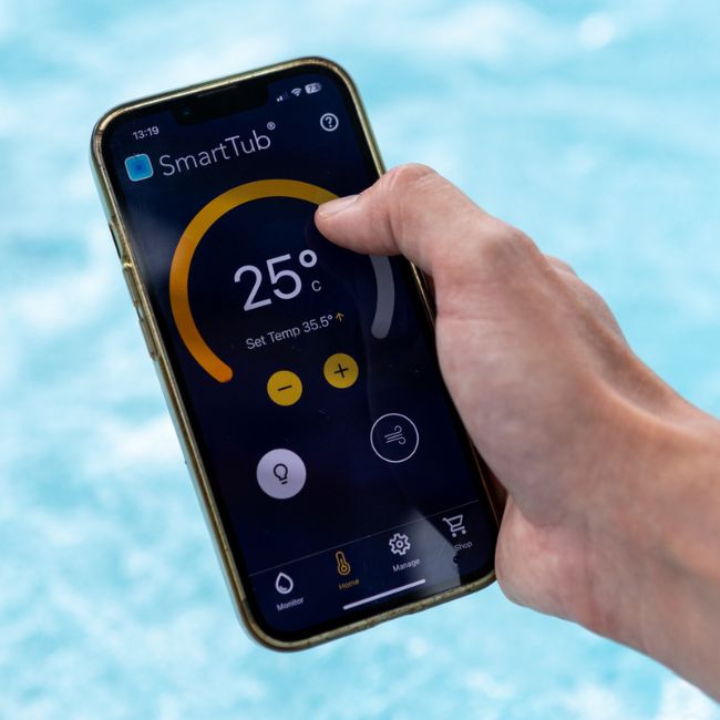 SmartTub® energy saving for hot tubs and swim spas - temperature setting