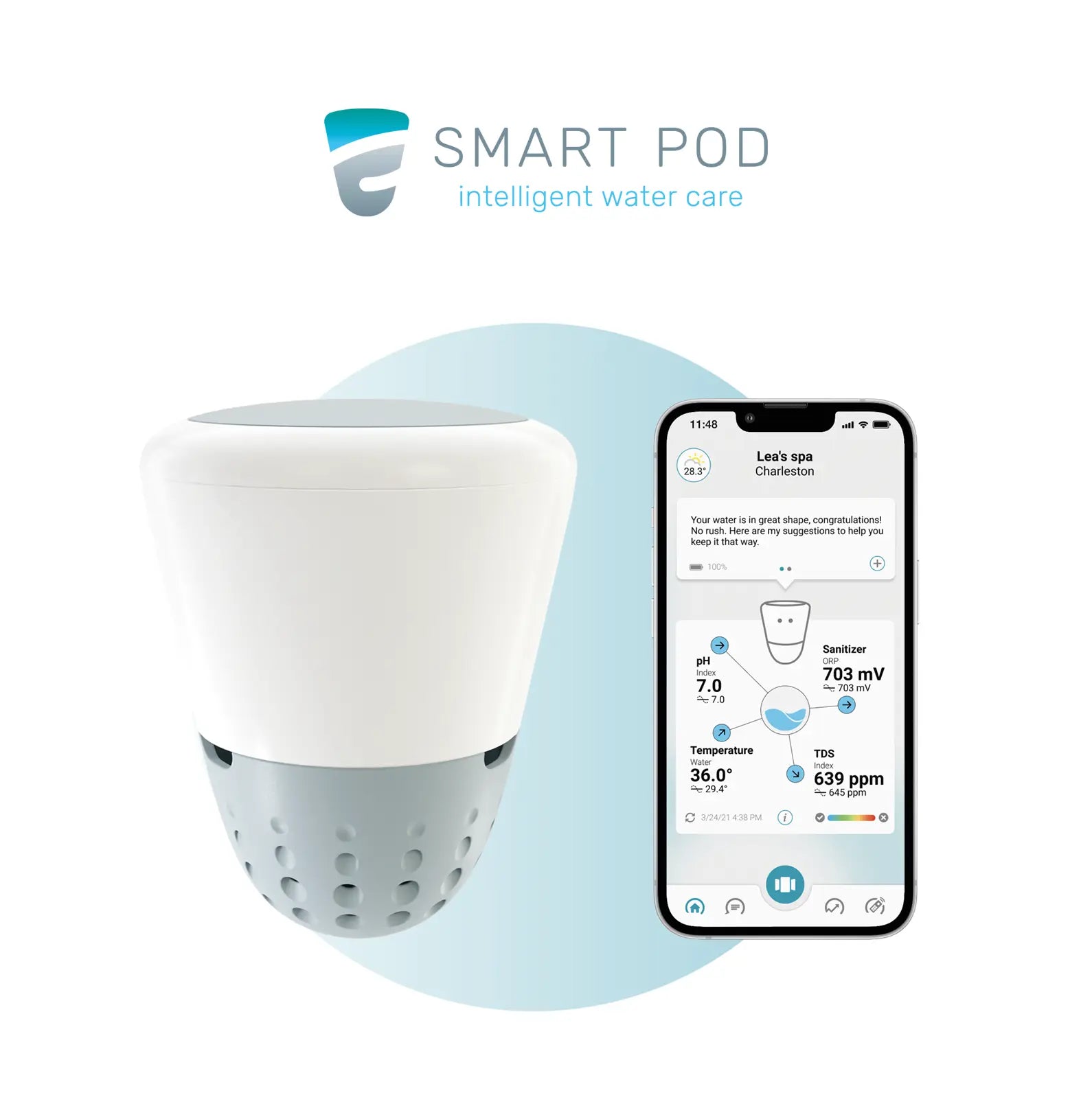 SmartPod Intelligent Water Care Hot Tub Monitoring System