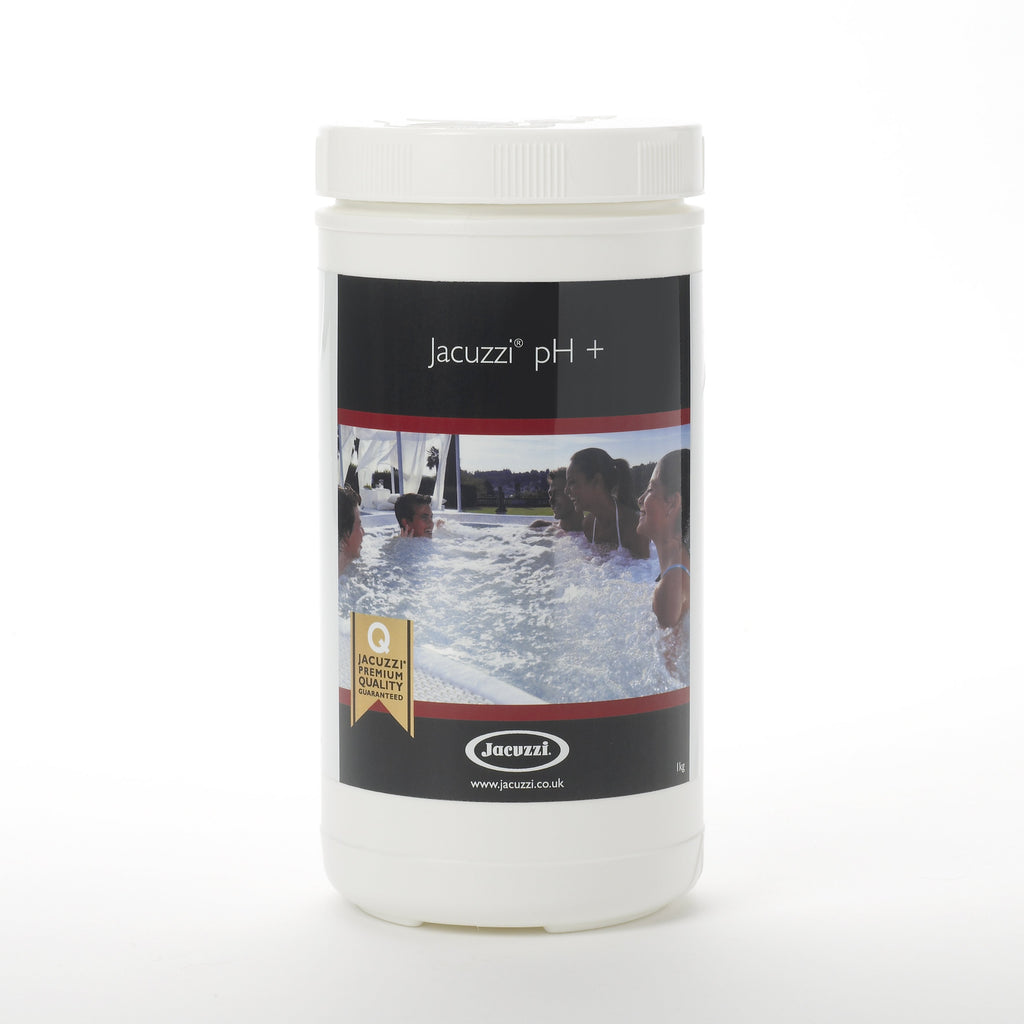 Jacuzzi® PH+ 1KG for hot tubs and swims spas. Helps to ensure PH in water is at the correct levels and to prevent problems such as corrosion and staining to your spa. 
